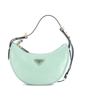 Prada Arque Half Moon Hobo Leather Mini #247700P20B